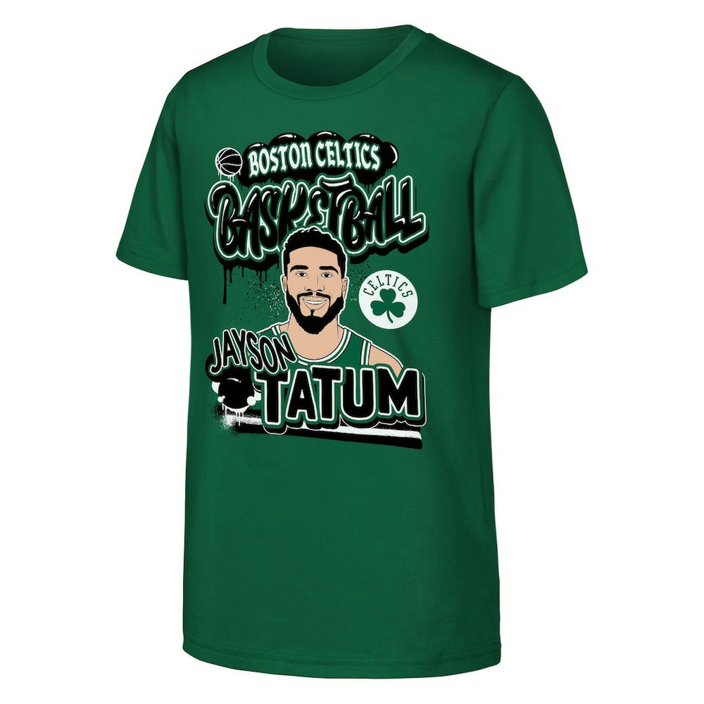 Kelly Green Jayson Tatum Boston Celtics Outerstuff Youth Baller T-Shirt | NBA