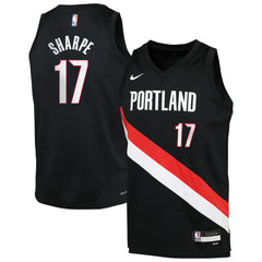 Black Shaedon Sharpe Portland Trail Blazers Youth Icon Edition Swingman Jersey | NBA