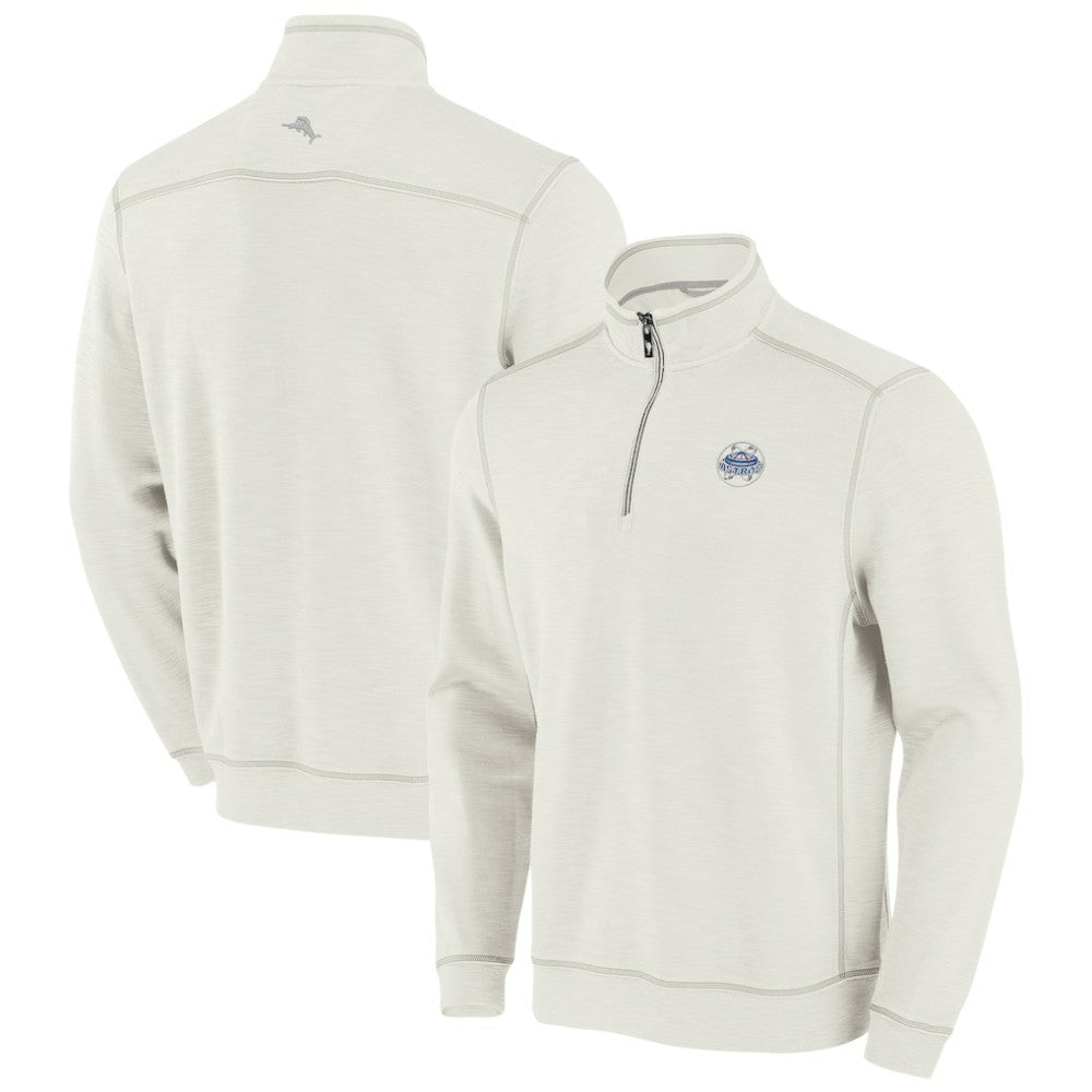 Houston Astros Tommy Bahama Sport Tobago Bay Tri-Blend Half-Zip Sweatshirt - MLB Sweatshirts