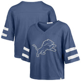 Detroit Lions '47 Women's Premier Scout Cropped V-Neck T-Shirt | NFL US