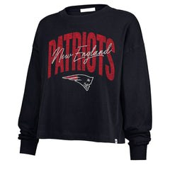 New England Patriots '47 Women's Muse Sydney Long Sleeve Cropped T-Shirt | NFL On sale