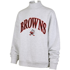 Cleveland Browns '47 Women's Vantage Mock Neck Pullover Sweatshirt | NFL Hot