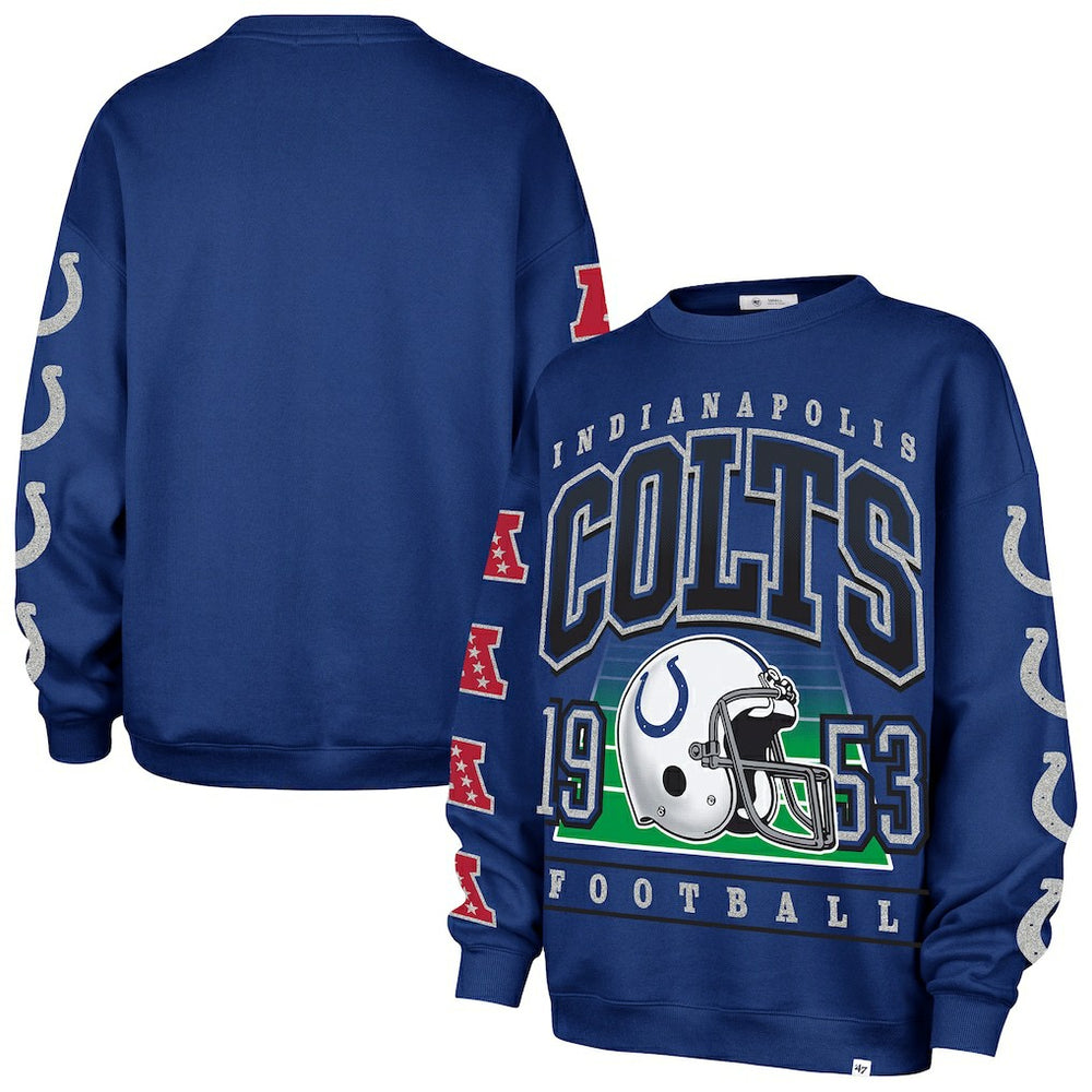 Indianapolis Colts '47 Women's Go Big Oversized Pullover Sweatshirt | NFL New
