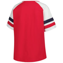St. Louis Cardinals Profile Women's Plus Sized Arched Notch Neck T-Shirt - MLB T-shirts