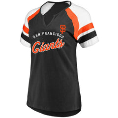 San Francisco Giants Profile Women's Arched Notch Neck T-Shirt - MLB T-shirts