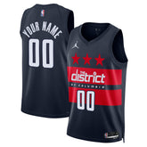 Navy Washington Wizards Jordan Brand Unisex 2024/25 Custom Swingman Jersey | NBA