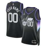 Black Utah Jazz Jordan Brand Unisex 2024/25 Custom Swingman Jersey | NBA