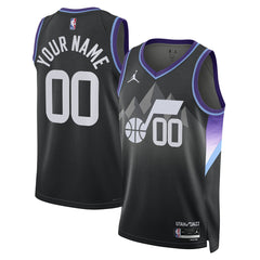 Black Utah Jazz Jordan Brand Unisex 2024/25 Custom Swingman Jersey | NBA