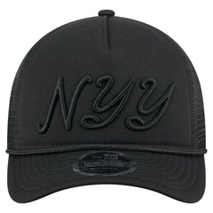 New York Yankees New Era City Initial 9FORTY A-Frame M-Crown Adjustable Trucker Hat - MLB Hats