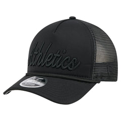 Athletics New Era City Initial 9FORTY A-Frame M-Crown Adjustable Trucker Hat - MLB Hats