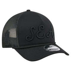 Seattle Mariners New Era City Initial 9FORTY A-Frame M-Crown Adjustable Trucker Hat - MLB Hats
