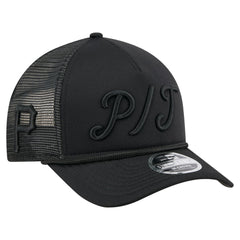 Pittsburgh Pirates New Era City Initial 9FORTY A-Frame M-Crown Adjustable Trucker Hat - MLB Hats