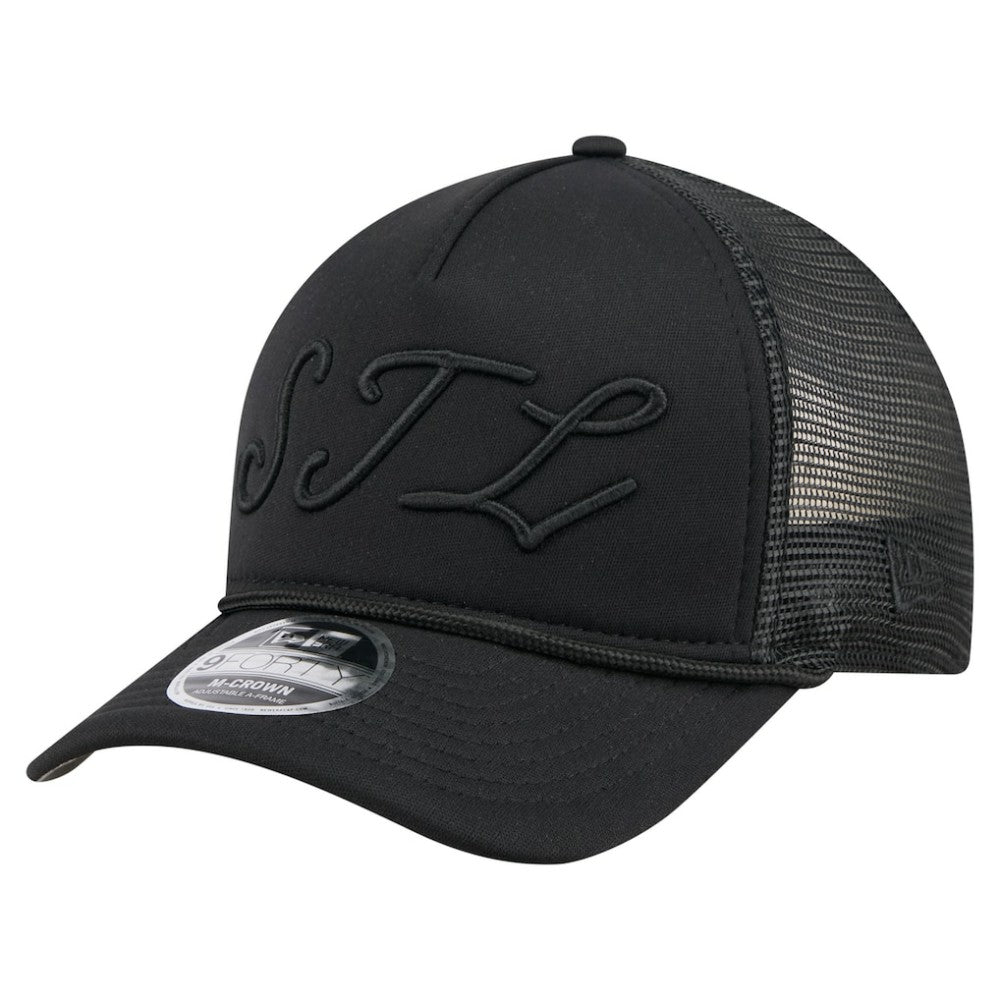 St. Louis Cardinals New Era City Initial 9FORTY A-Frame M-Crown Adjustable Trucker Hat - MLB Hats
