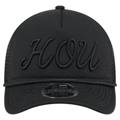 Houston Astros New Era City Initial 9FORTY A-Frame M-Crown Adjustable Trucker Hat - MLB Hats