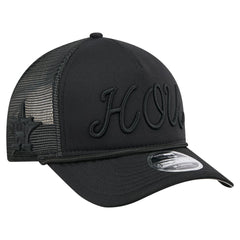 Houston Astros New Era City Initial 9FORTY A-Frame M-Crown Adjustable Trucker Hat - MLB Hats