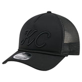 Kansas City Royals New Era City Initial 9FORTY A-Frame M-Crown Adjustable Trucker Hat - MLB Hats