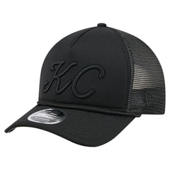 Kansas City Royals New Era City Initial 9FORTY A-Frame M-Crown Adjustable Trucker Hat - MLB Hats