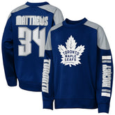 Auston Matthews Toronto Maple Leafs Outerstuff Youth Best Defense Name & Number Crewneck Sweatshirt - NHL Sweatshirts