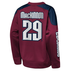 Nathan MacKinnon Colorado Avalanche Outerstuff Youth Best Defense Name & Number Crewneck Sweatshirt - NHL Sweatshirts