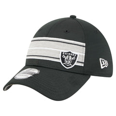 Las Vegas Raiders Stripes 39THIRTY Flex Hat | NFL Outlet