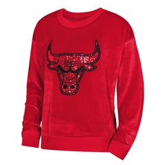 Red Chicago Bulls Outerstuff Youth Girls Step Back Sweatshirt | NBA