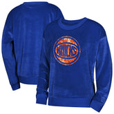 Blue New York Knicks Outerstuff Youth Girls Step Back Sweatshirt | NBA