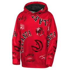 Red Atlanta Hawks Outerstuff Youth Moving Violation Hoodie | NBA