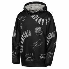 Black San Antonio Spurs Outerstuff Youth Moving Violation Hoodie | NBA