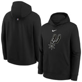 Black San Antonio Spurs Youth 2025/26 Club Fleece Hoodie | NBA