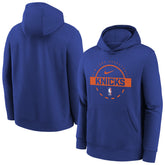 Blue New York Knicks Youth 2025/26 Club Fleece Practice Hoodie | NBA