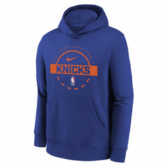 Blue New York Knicks Youth 2025/26 Club Fleece Practice Hoodie | NBA