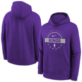 Purple Sacramento Kings Youth 2025/26 Club Fleece Practice Hoodie | NBA