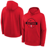 Red Toronto Raptors Youth 2025/26 Club Fleece Practice Hoodie | NBA
