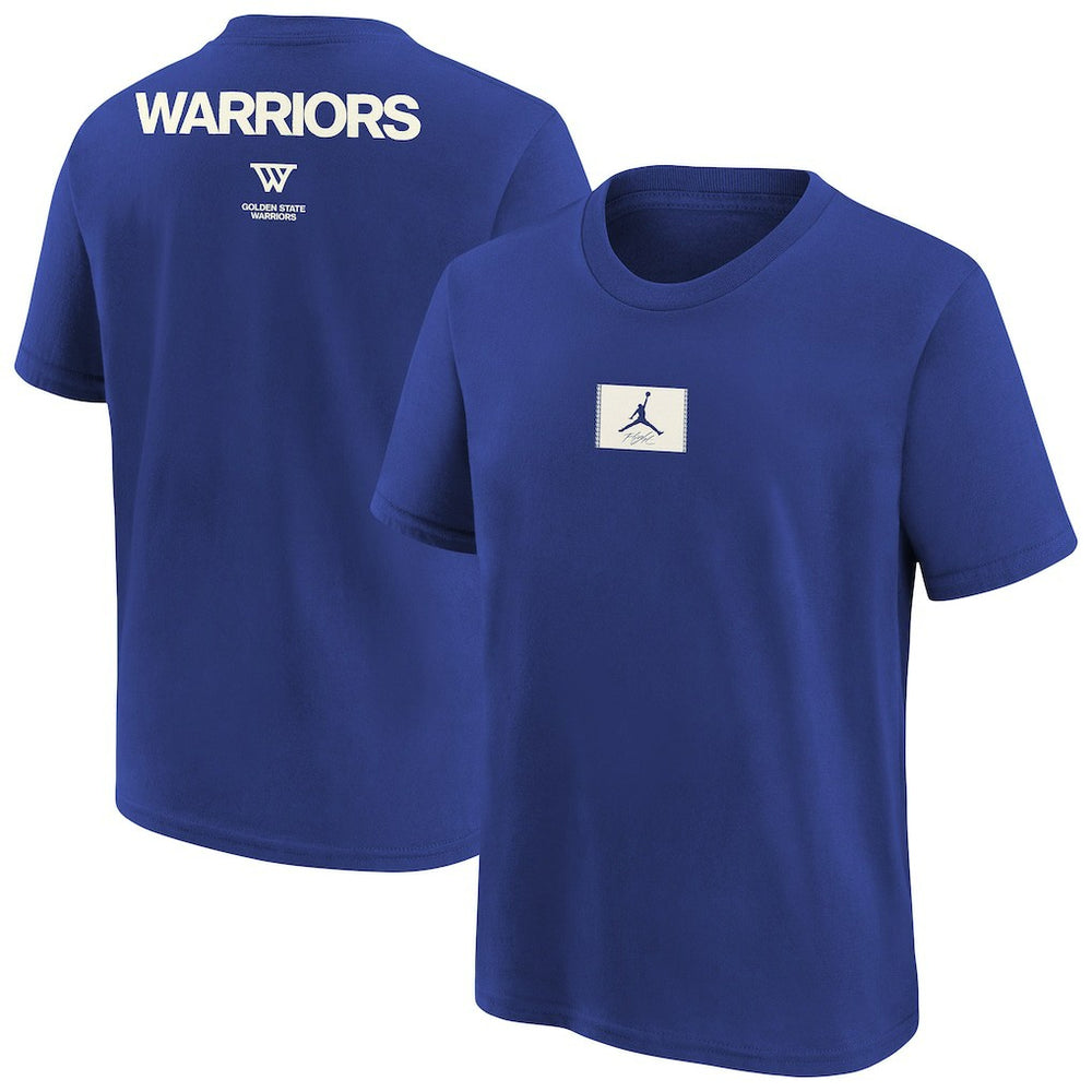 Blue Golden State Warriors Jordan Brand Youth Courtside Statement 85 T-Shirt sale | NBA