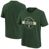 Hunter Green Milwaukee Bucks Youth Practice T-Shirt | NBA