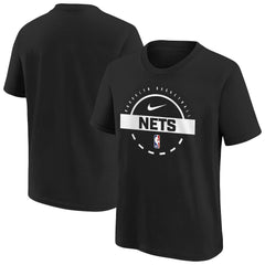 Black Brooklyn Nets Youth Practice T-Shirt | NBA