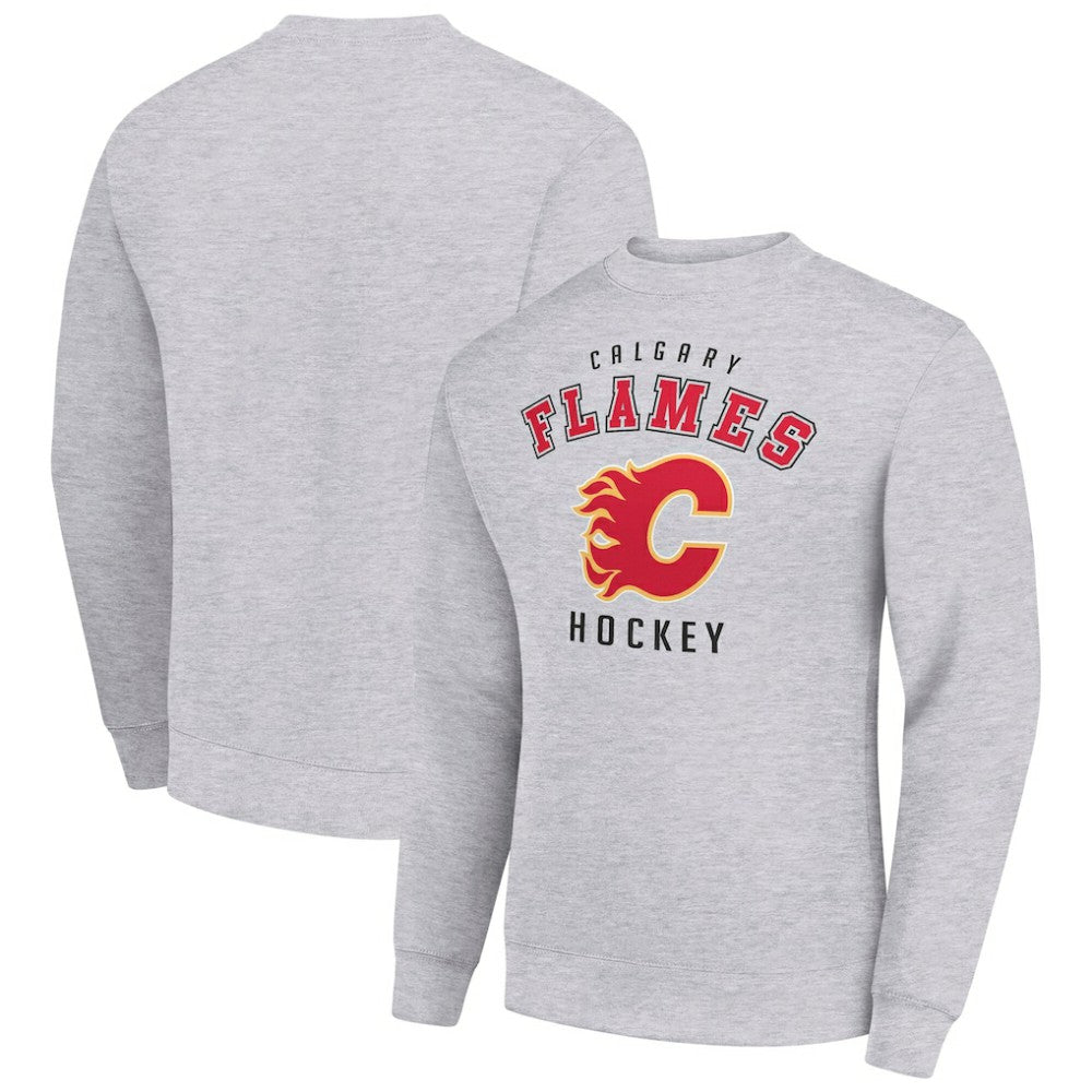 Calgary Flames Men's Starter Team Logo Fleece Pullover Sweatshirt - NHL Sweatshirts