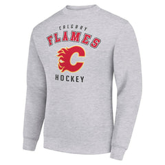 Calgary Flames Men's Starter Team Logo Fleece Pullover Sweatshirt - NHL Sweatshirts