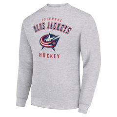 Columbus Blue Jackets Men's Starter Team Logo Fleece Pullover Sweatshirt - NHL Sweatshirts
