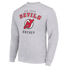 New Jersey Devils Men's Starter Team Logo Fleece Pullover Sweatshirt - NHL Sweatshirts