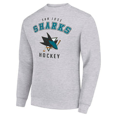 San Jose Sharks Men's Starter Team Logo Fleece Pullover Sweatshirt - NHL Sweatshirts