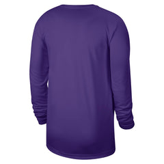 Purple Los Angeles Lakers 2025/26 On-Court Flare Dri-FIT Practice Long Sleeve Tri-Blend T-Shirt | NBA