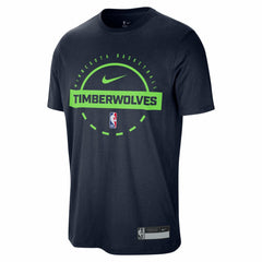 Navy Minnesota Timberwolves 2025/26 On-Court Flare Performance Practice T-Shirt | NBA