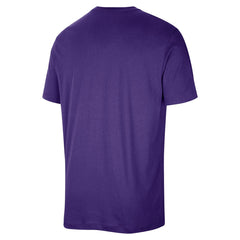 Purple Los Angeles Lakers 2025/26 On-Court Flare Performance Practice T-Shirt | NBA