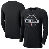 Black Boston Celtics Authentic Long Sleeve Practice T-Shirt | NBA