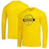 Gold Indiana Pacers Authentic Long Sleeve Practice T-Shirt | NBA