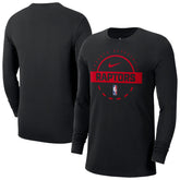 Black Toronto Raptors Authentic Long Sleeve Practice T-Shirt | NBA