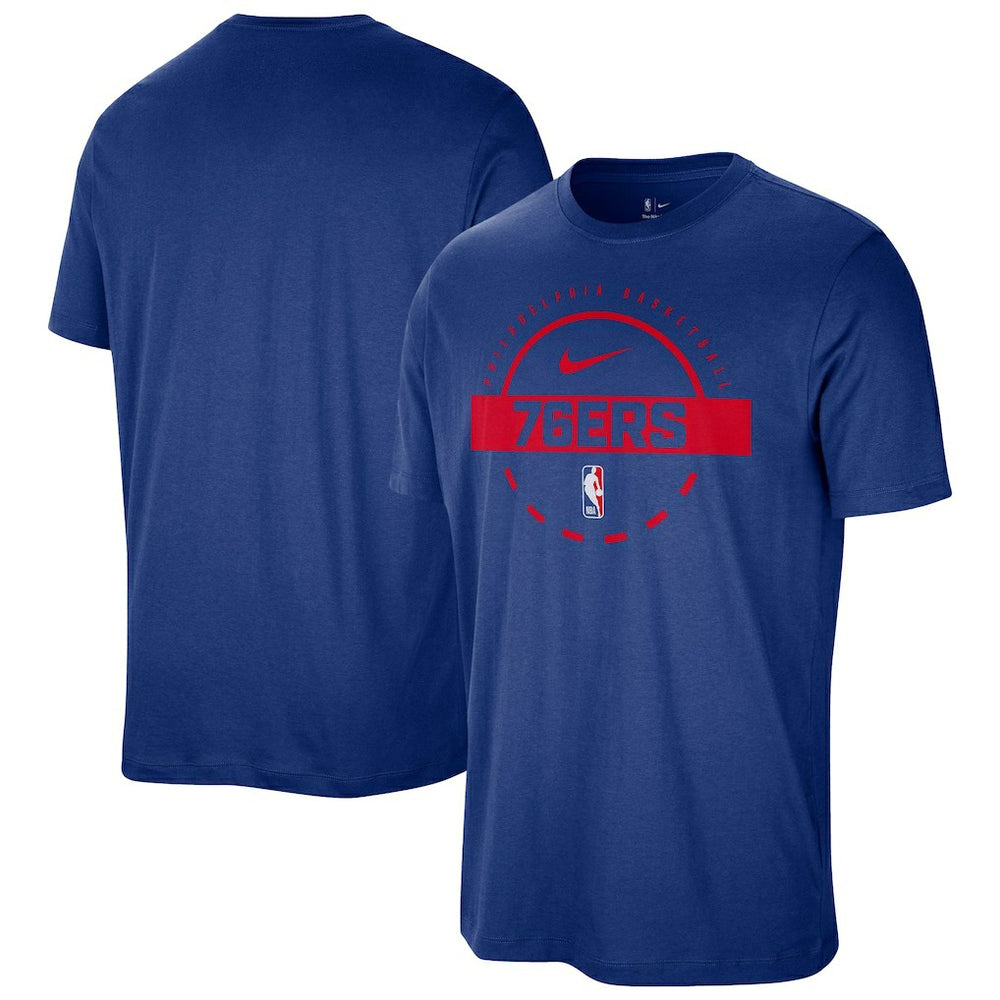 Royal Philadelphia 76ers Authentic Practice T-Shirt | NBA