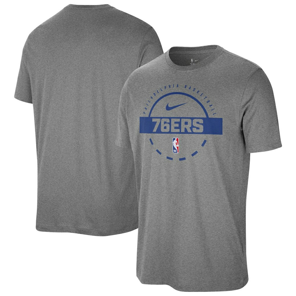 Charcoal Philadelphia 76ers Authentic Practice T-Shirt | NBA
