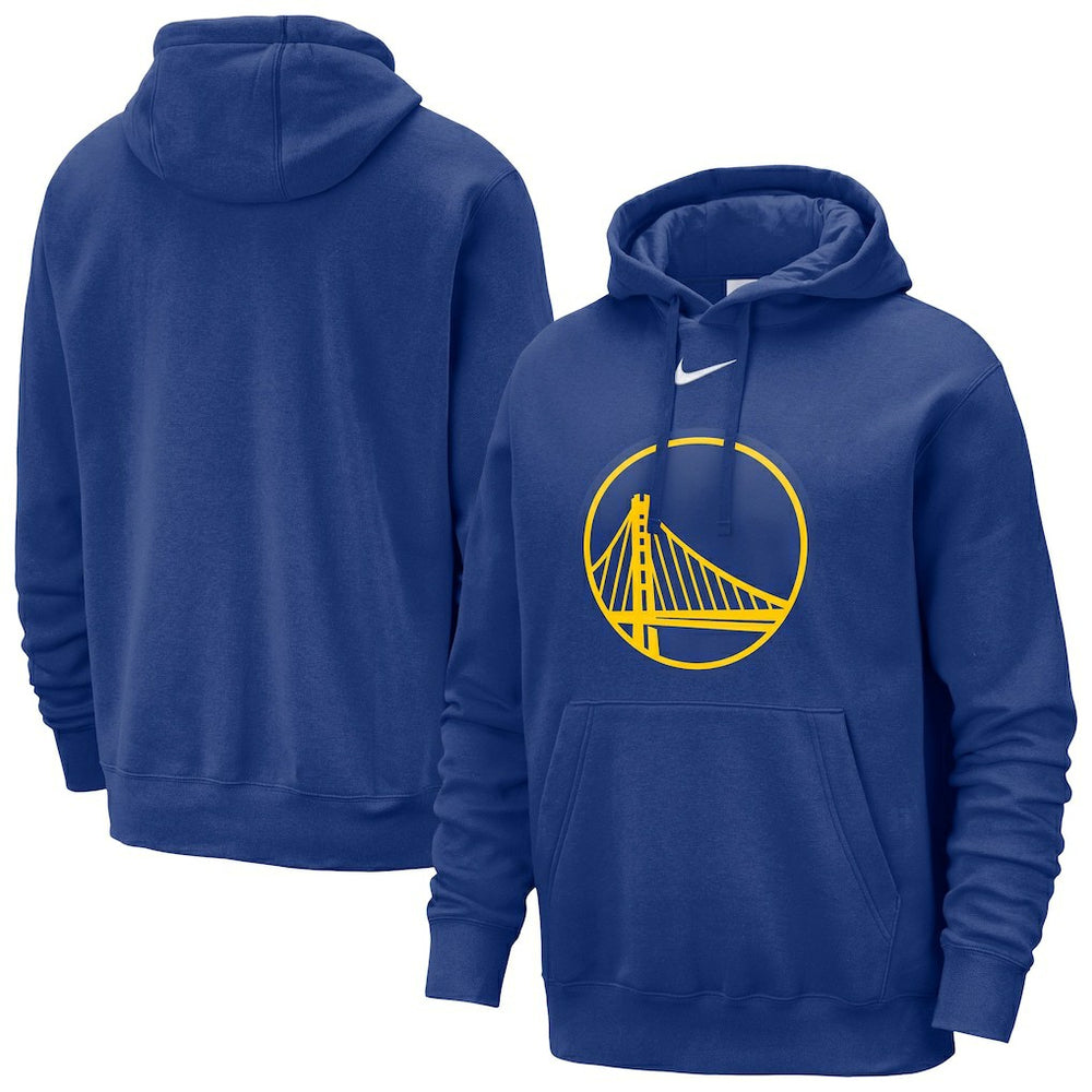 Royal Golden State Warriors Essential Logo Club Pullover Hoodie sale | NBA